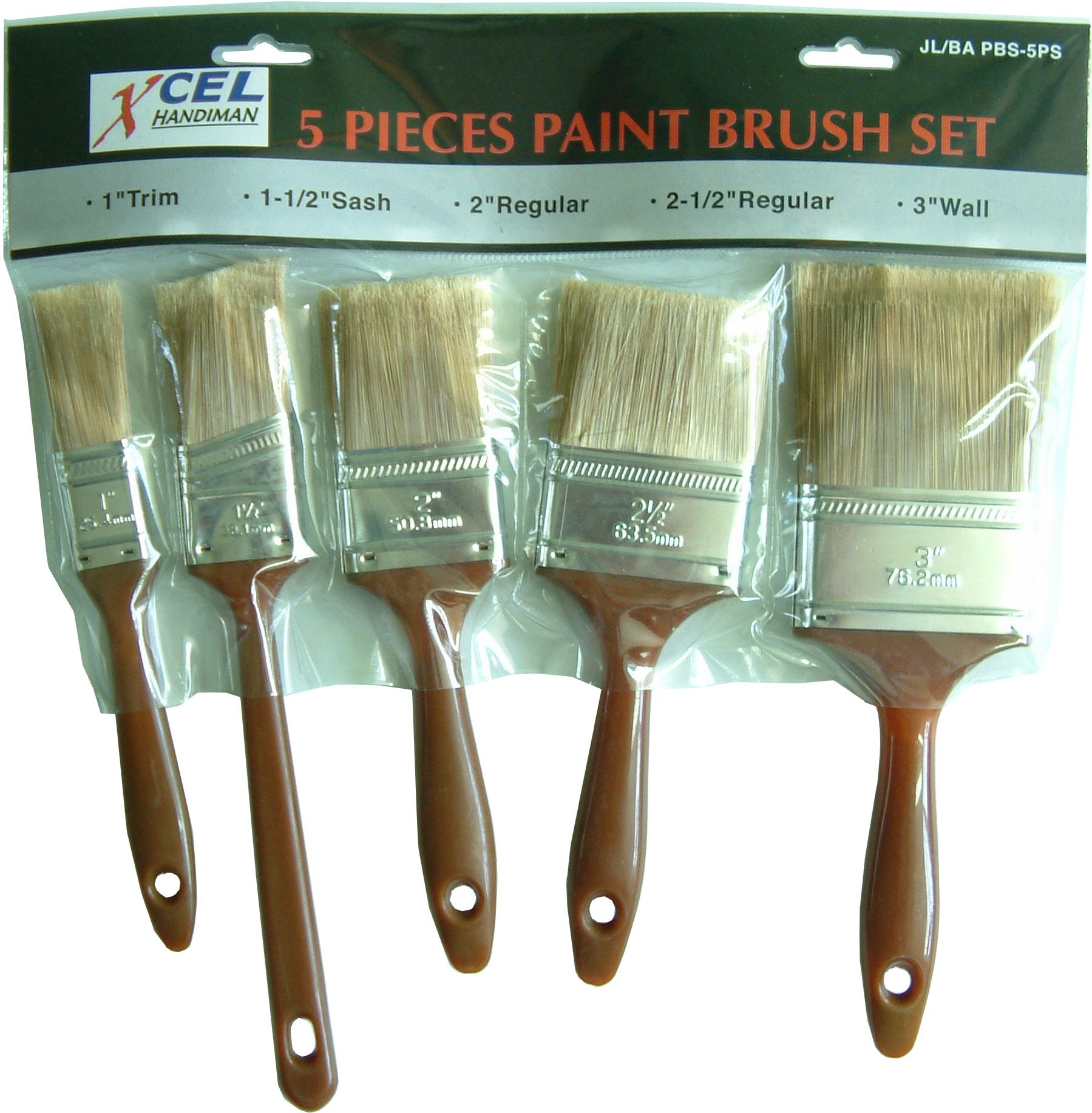 Xcel Paint Brush Set 5pce PBS5P APT GroupTiling Waterproofing